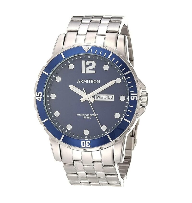 Armitron Homme Argenté/bleu marine, – Image 3